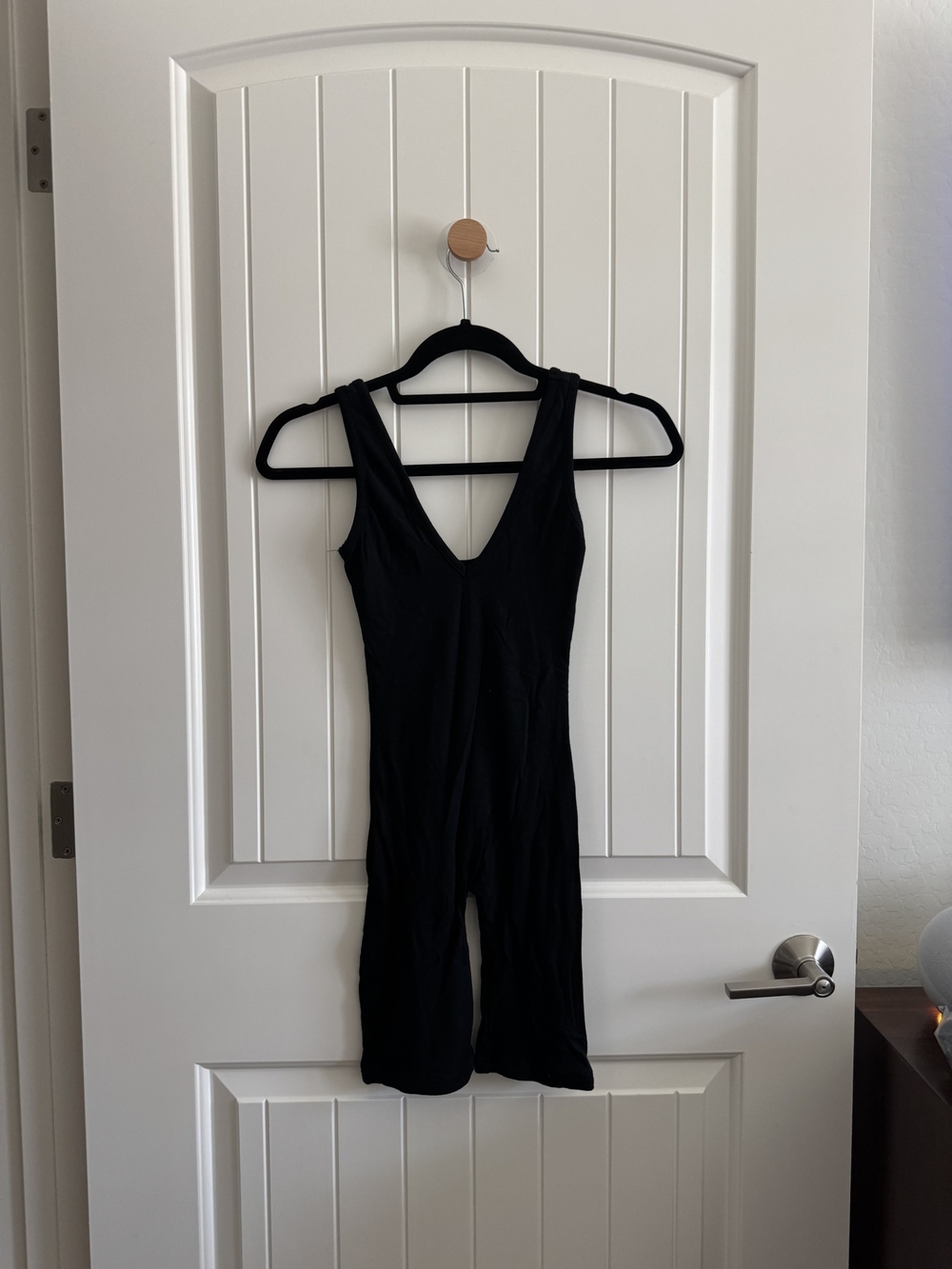Oh Polly Black V-Neck Sleeveless Bodysuit Romper
